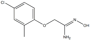 2-(4-chloro-2-methylphenoxy)-N'-hydroxyethanimidamide Struktur