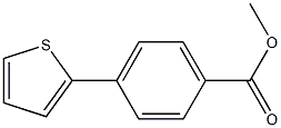 methyl 4-(2-thienyl)benzenecarboxylate Struktur