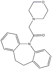 1-(10,11-dihydro-5H-dibenzo[b,f]azepin-5-yl)-2-morpholino-1-ethanone Struktur