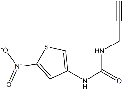 N-(5-nitro-3-thienyl)-N'-prop-2-ynylurea Struktur