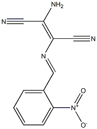 2-amino-3-[(2-nitrobenzylidene)amino]but-2-enedinitrile Struktur