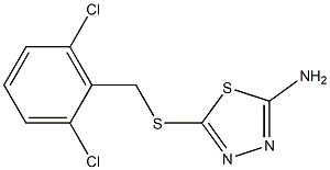 5-[(2,6-dichlorobenzyl)thio]-1,3,4-thiadiazol-2-amine Struktur