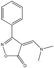 4-[(dimethylamino)methylidene]-3-phenyl-4,5-dihydroisoxazol-5-one Struktur