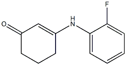 3-(2-fluoroanilino)-2-cyclohexen-1-one Struktur