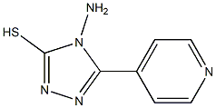 4-amino-5-(4-pyridinyl)-4H-1,2,4-triazole-3-thiol Struktur