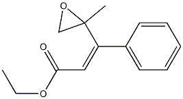 ethyl 3-(2-methyloxiran-2-yl)-3-phenylacrylate Struktur