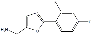 2-Aminomethyl-5-(2,4-difluorophenyl)furan Struktur