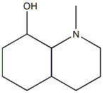 1-methylperhydroquinolin-8-ol Struktur