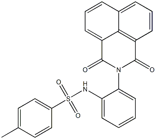 N1-[2-(1,3-dioxo-2,3-dihydro-1H-benzo[de]isoquinolin-2-yl)phenyl]-4-methylbenzene-1-sulfonamide Struktur