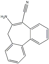 6-amino-5H-dibenzo[a,c]cycloheptene-7-carbonitrile Struktur