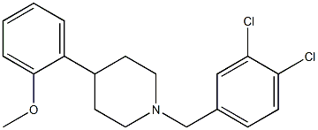 1-(3,4-dichlorobenzyl)-4-(2-methoxyphenyl)piperidine Struktur