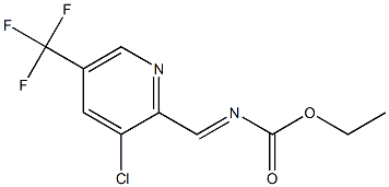 ethyl N-{(E)-[3-chloro-5-(trifluoromethyl)-2-pyridinyl]methylidene}carbamate Struktur