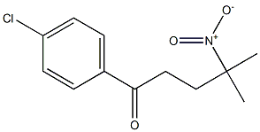 1-(4-chlorophenyl)-4-methyl-4-nitro-1-pentanone Struktur