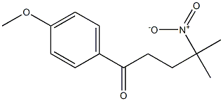 1-(4-methoxyphenyl)-4-methyl-4-nitro-1-pentanone Struktur