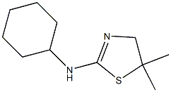 N2-cyclohexyl-5,5-dimethyl-4,5-dihydro-1,3-thiazol-2-amine Struktur