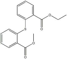 ethyl 2-{[2-(methoxycarbonyl)phenyl]thio}benzoate Struktur