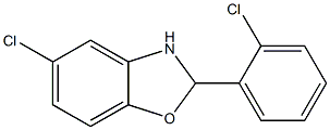 5-chloro-2-(2-chlorophenyl)-2,3-dihydro-1,3-benzoxazole Struktur