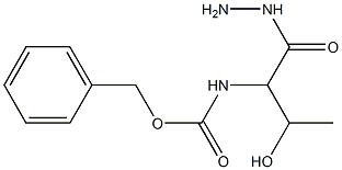 benzyl N-[1-(hydrazinocarbonyl)-2-hydroxypropyl]carbamate Struktur