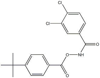 N-{[4-(tert-butyl)benzoyl]oxy}-3,4-dichlorobenzamide Struktur