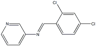 N3-(2,4-dichlorobenzylidene)pyridin-3-amine Struktur