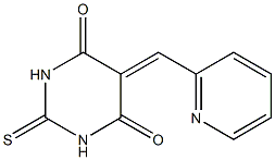 5-(2-pyridylmethylidene)-2-thioxohexahydropyrimidine-4,6-dione Struktur