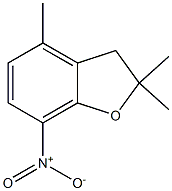 2,2,4-trimethyl-7-nitro-2,3-dihydro-1-benzofuran Struktur