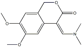 4-[(dimethylamino)methylidene]-6,7-dimethoxy-3,4-dihydro-1H-benzo[c]pyran-3-one Struktur