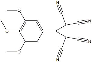 3-(3,4,5-trimethoxyphenyl)cyclopropane-1,1,2,2-tetracarbonitrile Struktur