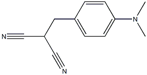 2-[4-(dimethylamino)benzyl]malononitrile Struktur