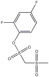 2,4-difluorophenyl (methylsulfonyl)methanesulfonate Struktur