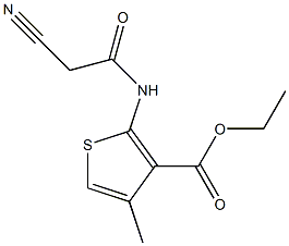 ethyl 2-[(2-cyanoacetyl)amino]-4-methylthiophene-3-carboxylate Struktur