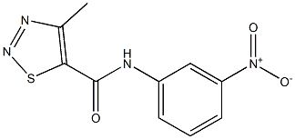 N5-(3-nitrophenyl)-4-methyl-1,2,3-thiadiazole-5-carboxamide Struktur