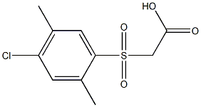 2-[(4-chloro-2,5-dimethylphenyl)sulfonyl]acetic acid Struktur