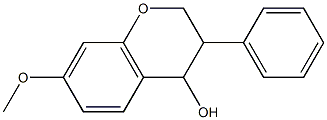 7-methoxy-3-phenylchroman-4-ol Struktur