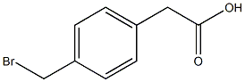 2-[4-(bromomethyl)phenyl]acetic acid Struktur