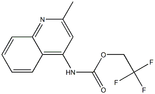 2,2,2-trifluoroethyl 2-methylquinolin-4-ylcarbamate Struktur