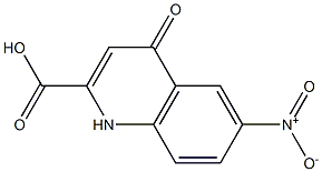 6-nitro-4-oxo-1,4-dihydro-2-quinolinecarboxylic acid Struktur