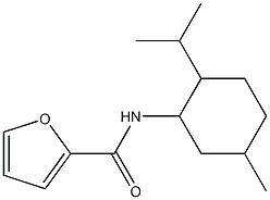 N2-(2-isopropyl-5-methylcyclohexyl)-2-furamide Struktur