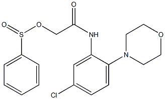 2-(5-chloro-2-morpholinoanilino)-2-oxoethyl benzenesulfinate Struktur