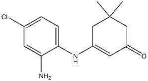 3-(2-amino-4-chloroanilino)-5,5-dimethyl-2-cyclohexen-1-one Struktur