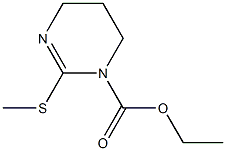 ethyl 2-(methylthio)-1,4,5,6-tetrahydropyrimidine-1-carboxylate Struktur