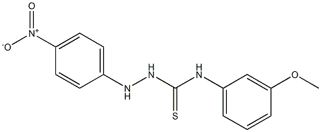 N1-(3-methoxyphenyl)-2-(4-nitrophenyl)hydrazine-1-carbothioamide Struktur