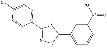 3-(4-chlorophenyl)-5-(3-nitrophenyl)-4,5-dihydro-1H-1,2,4-triazole Struktur