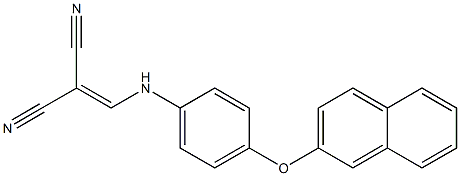 2-{[4-(2-naphthyloxy)anilino]methylene}malononitrile Struktur