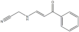 2-{[(E)-3-oxo-3-phenyl-1-propenyl]amino}acetonitrile Struktur