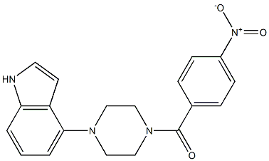 [4-(1H-indol-4-yl)piperazino](4-nitrophenyl)methanone Struktur