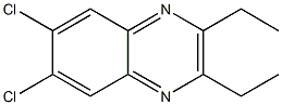 6,7-dichloro-2,3-diethylquinoxaline Struktur