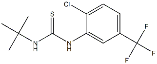 N-(tert-butyl)-N'-[2-chloro-5-(trifluoromethyl)phenyl]thiourea Struktur