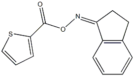 2-{[(2,3-dihydro-1H-inden-1-ylideneamino)oxy]carbonyl}thiophene Struktur