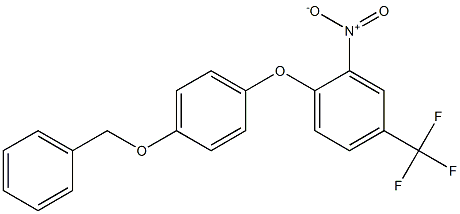 1-[4-(benzyloxy)phenoxy]-2-nitro-4-(trifluoromethyl)benzene Struktur